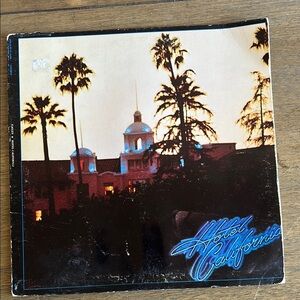 The Eagles Hotel California Vintage Vinyl Album Released 1976. Legendary Album.